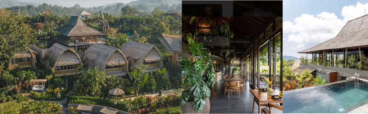 Kolam renang Samanvaya Resort di Sidemen, Karangasem, proyek Dehome
